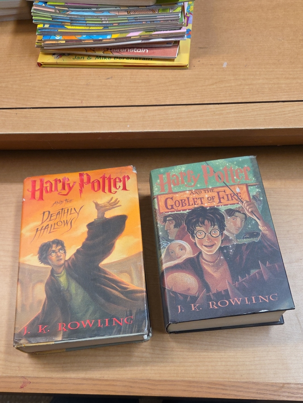 HARRY POTTER  and the goblet of fire and Harry Potter and The Deathly Hallows